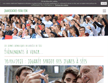 Tablet Screenshot of jeunescathos-orne.com